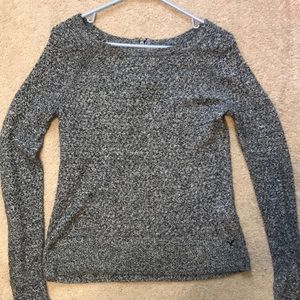 American Eagle Black and White Woven Sweater